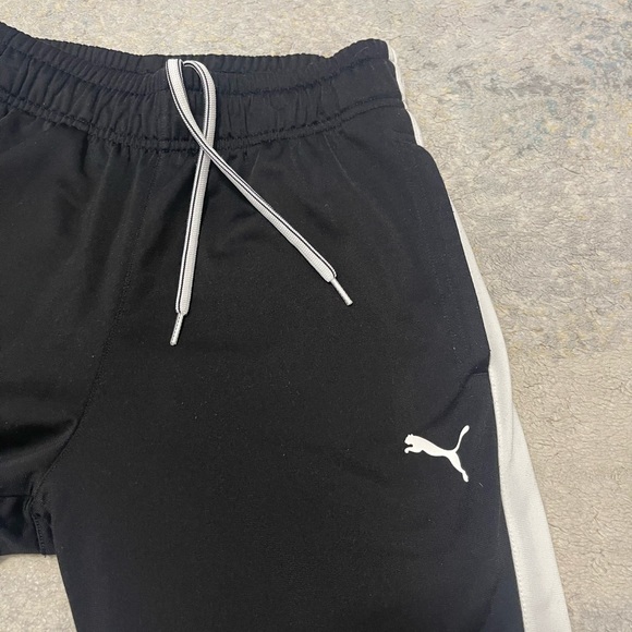 Used Men’s Size Small (29” X30”) Puma Drawstring Contrast Pants In Black/White - Picture 10 of 14